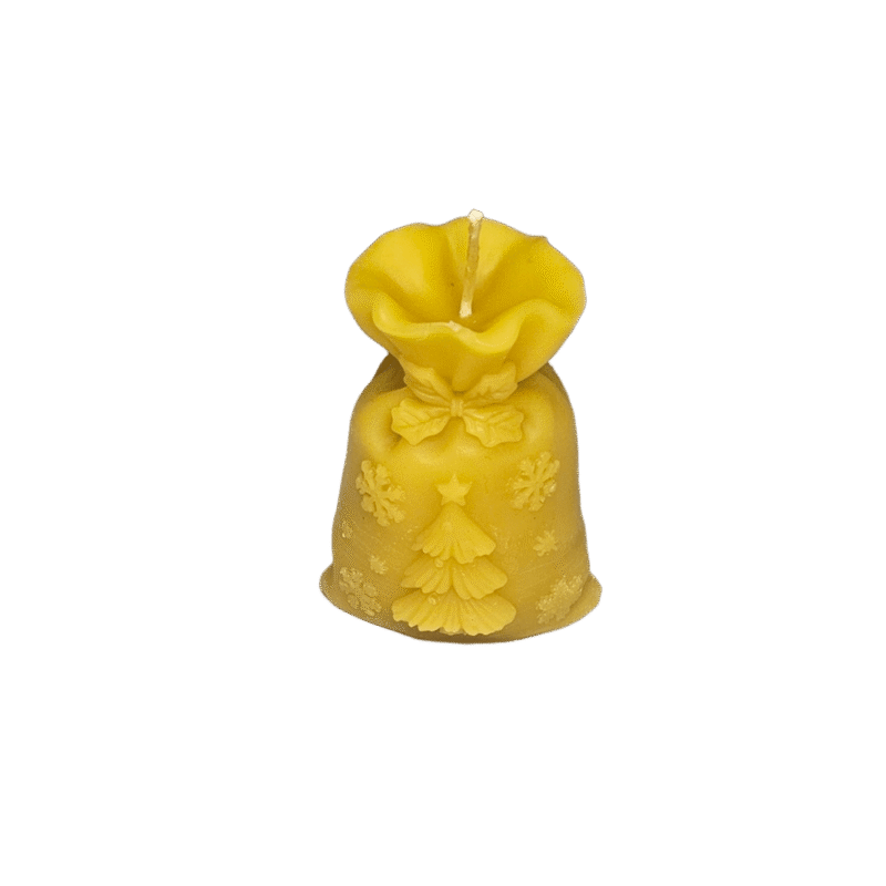 Świeca z wosku pszczelego nr 61 - Worek z prezentami 65g